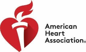 Logo for American Heart Association showing the heart and torch