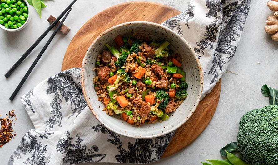 Plant-based Beef Rice Bowl - Professional Heart Daily 