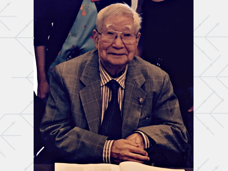 Dr. Tomisaku Kawasaki at the 11th International Kawasaki Disease Symposium in 2015. He died last week at age 95.