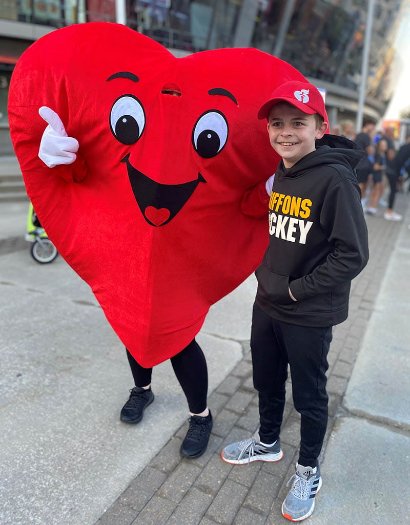 Jake Burnam at the 2021 Kansas City Heart Walk. (Photo courtesy of Rusty Burnam)