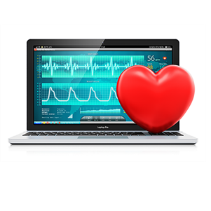 graphic of laptop with heart