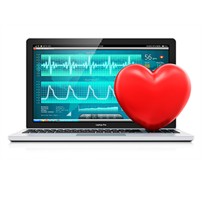 graphic of laptop with heart