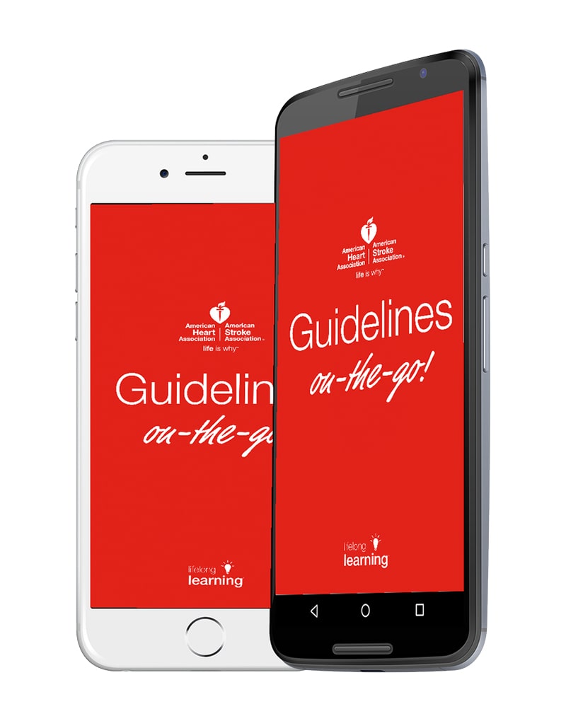 image of Guidelines on the go app on iPhone and Android phone