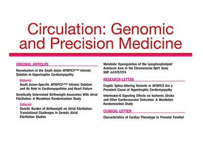 Circulation: Genomic and Precision Medicine journal cover