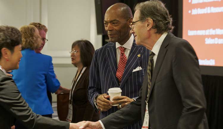 Introductions between AHA thought leaders at the Hypertension 2024 Scientific Sessions conference in Chicago, Illinois, September 5-8, 2024.