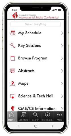 Mobile Meeting Guide app on a smartphone