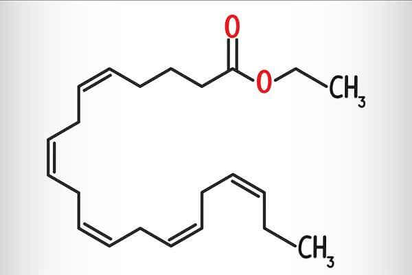 Chemical formula for ethyl eicosapenataenoic acid
