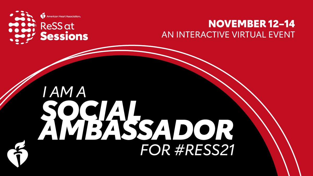 ReSS at Sessions | November 12-14 | An Interactive Virtual Event | I am a social ambassador for #ReSS21