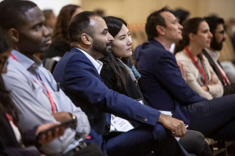 Attendees listen to a speaker at ReSS 2019 in Philadelphia.