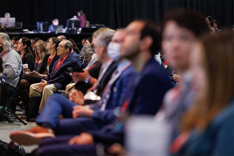 Audience members listen to a presentation during Scientific Sessions 2022 in Chicago, Illinois.