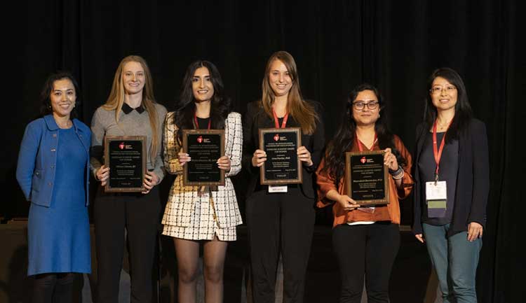 Congratulations to all the finalists for 2023 Emerging Scientist Award for Women, announced during Vascular Discovery 2023 in Boston. Winner Meenakshi Bannerjee, PhD is second from the right.