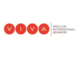 Logo for Vascular Interventional Advances - VIVA letters in circles