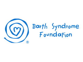Barth Syndrome Foundation Logo - heart with a swirl around it