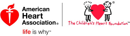 Logo Children's Heart Foundation (CHF) partners with the American Heart Association to establish the AHA/CHF Congenital Heart Defect Research Awards.
