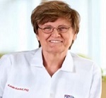 Photo of Dr. Katalin Kariko (photo credit: Peggy Peterson Photography, courtesy Penn Medicine)