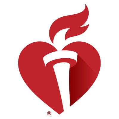 Heart and torch AHA logo - used as a placeholder for SURE Scholar headshot