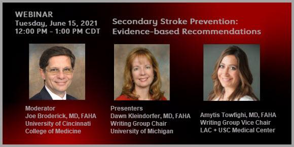 Screen from the 2021 Prevention of Stroke Webinar