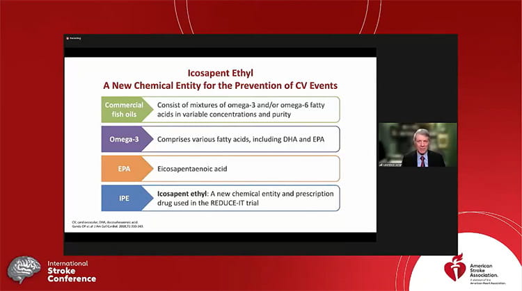Play the Omega-3 Icosapent Ethyl and Stroke Reduction in Atherosclerotic Vascular Disease video