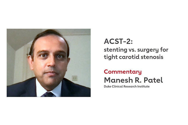 Manesh Patel comments on the results of ACST-2