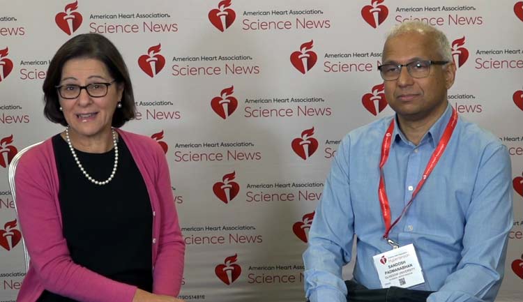 A still frame from a video discussing A.I. and Hypertension, from the Hypertension 2023 conference in Boston, MA.