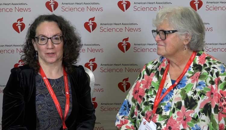A still frame from a video about the 2023 Excellence in Hypertension award winner. Stephanie Watts, PhD interviews winner Lisa Cassis, PhD.
