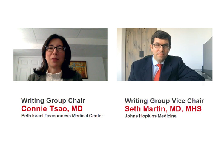 Writing Group Chair Connie Tsao, MD and Vice Chair Seth Martin, MD, MHS discuss the 2022 Heart Disease & Stroke Statistical Update