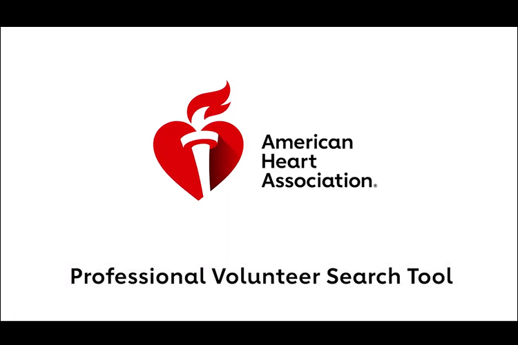 Title Screen from American Heart Association Professional Volunteer Search video