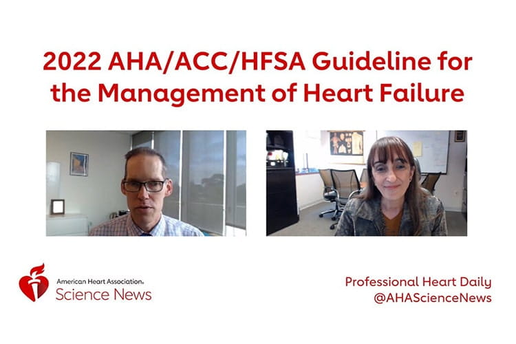 Screen capture from Quick Take Guideline for the Management of Heart Failure