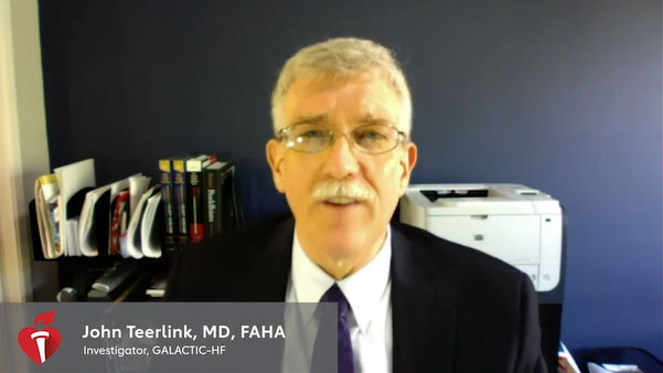 Investigator John Teerlink, MD, FAHA summarizes the results of GALACTIC-HF