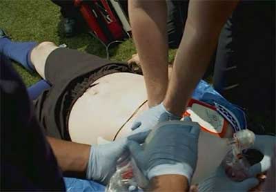 paramedics performing cpr