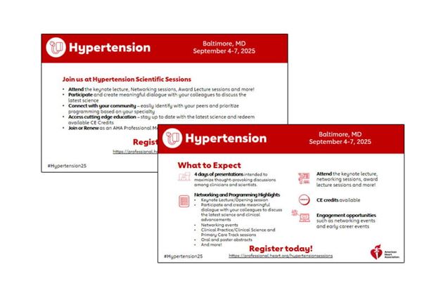 A thumbnail image of downloadable slides promoting Hypertension25.