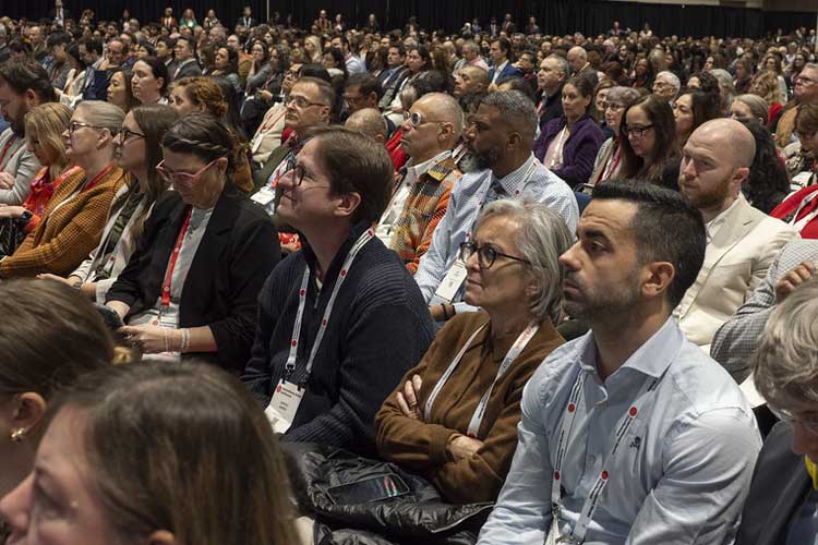 #ISC26 attendees watch a presentation during a Main Event session, Wednesday, Feb. 4, 2026.