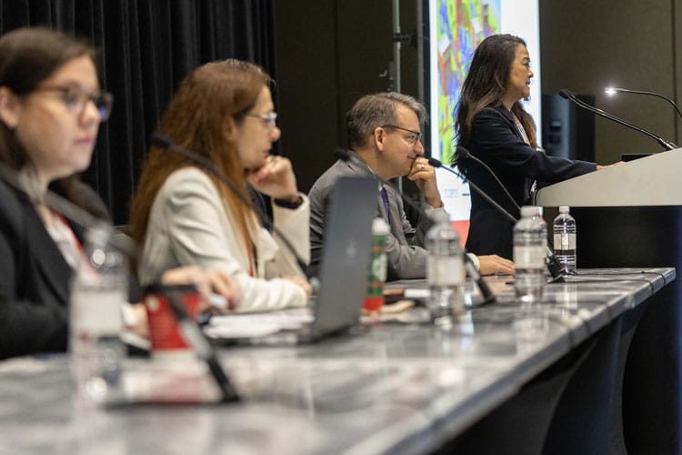 Christina Mayake, MD, presents during Beating the Unexpected: Predicting and Preventing Sudden Cardiac Death in Young Persons at ReSS25 in New Orleans.