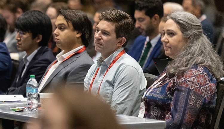 Attendees listen closely during the opening session at Resuscitation Science Symposium 2025.