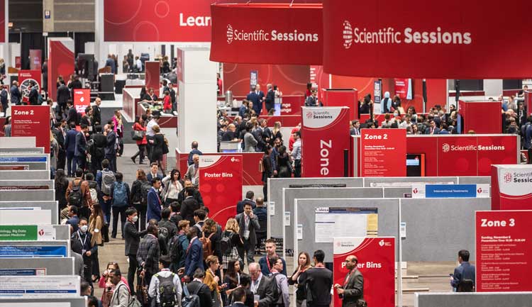 A photo of the Exhibit Hall during Scientific Sessions 2022 in McCormick Center, Chicago.