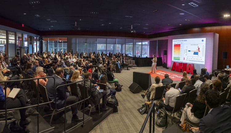 Attendees listen to a presentation during one of the Symposia at Scientific Sessions 2025.