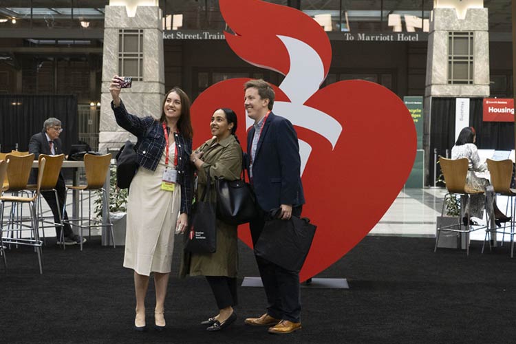 Early Career members pose for a selfie in 2024.