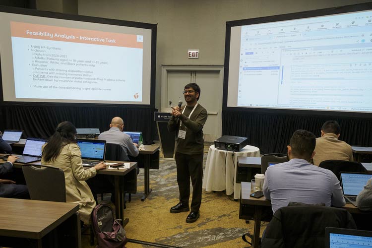 A speaker provides guidance during the Get With the Guidelines Data bootcamp in 2024.