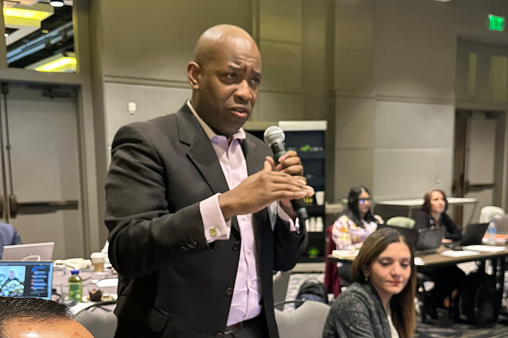 Dr. Chiadi Ndumele of Johns Hopkins presenting in February 2026 during CSSP.