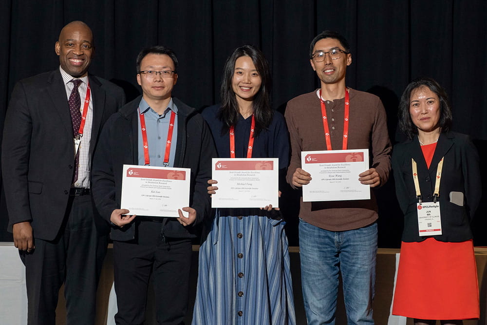 Scott Grundy Award for Excellence in Metabolism Research recipients during EPI|Lifestyle26 in Boston, Massachusetts.