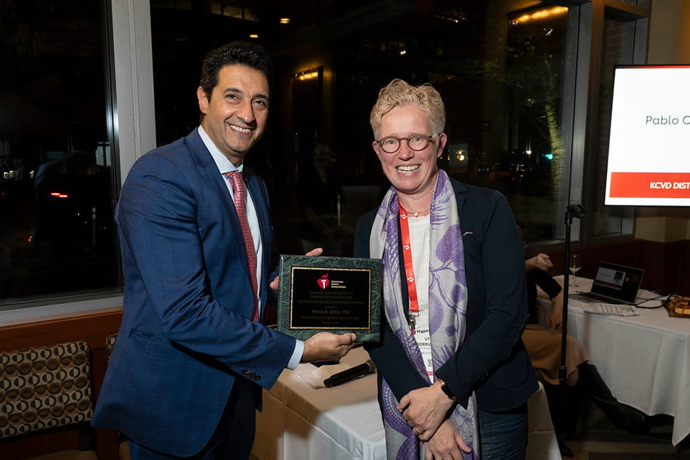 Distinguished Achievement Awardee, Pablo A. Ortiz, Ph.D., at Hypertension 2026 in Arlington, Virginia.