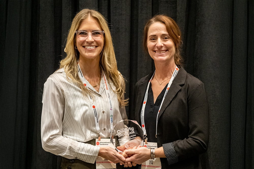 Global Quality Showcase Model Sharing Poster Honorable Mention - Post Acute Category during ISC26 in New Orleans, Louisiana.