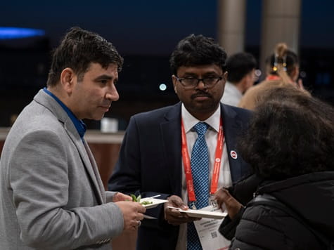 Speakers and Researchers during Researchers at Heart Reception