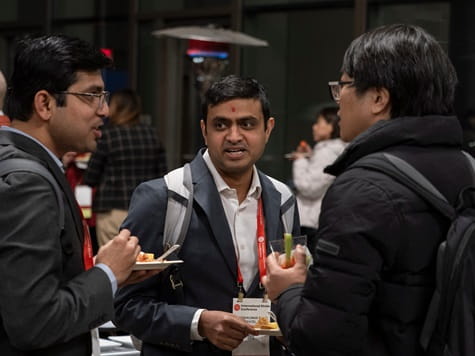 Speakers and Researchers during Researchers at Heart Reception