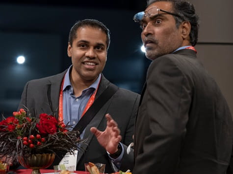 Speakers and Researchers during Researchers at Heart Reception