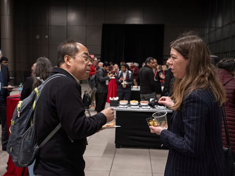 Speakers and Researchers during Researchers at Heart Reception
