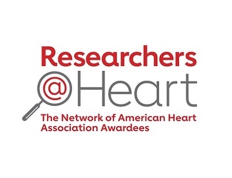 Logo that reads Researchers at heart: The network of American Heart Association Awardees