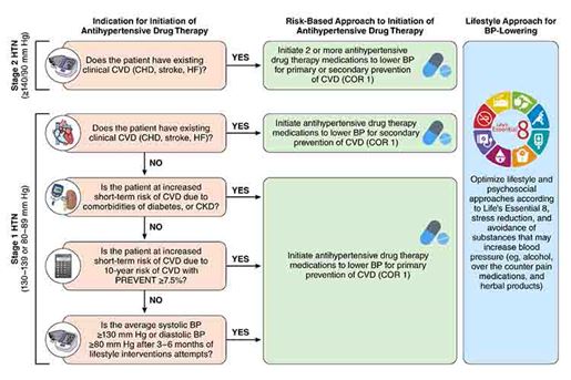 Figure 1 Risk based approach to initiation of antihypertensive drug therapy