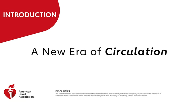 Title screen from Circulation in Motion video titled A New Era of Circulation