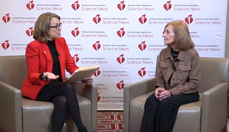 A still frame from a video interview with 2025 Kritchevsky Memorial Lecturer Lora E. Burke, PhD, MPH, FAHA, FAAN.